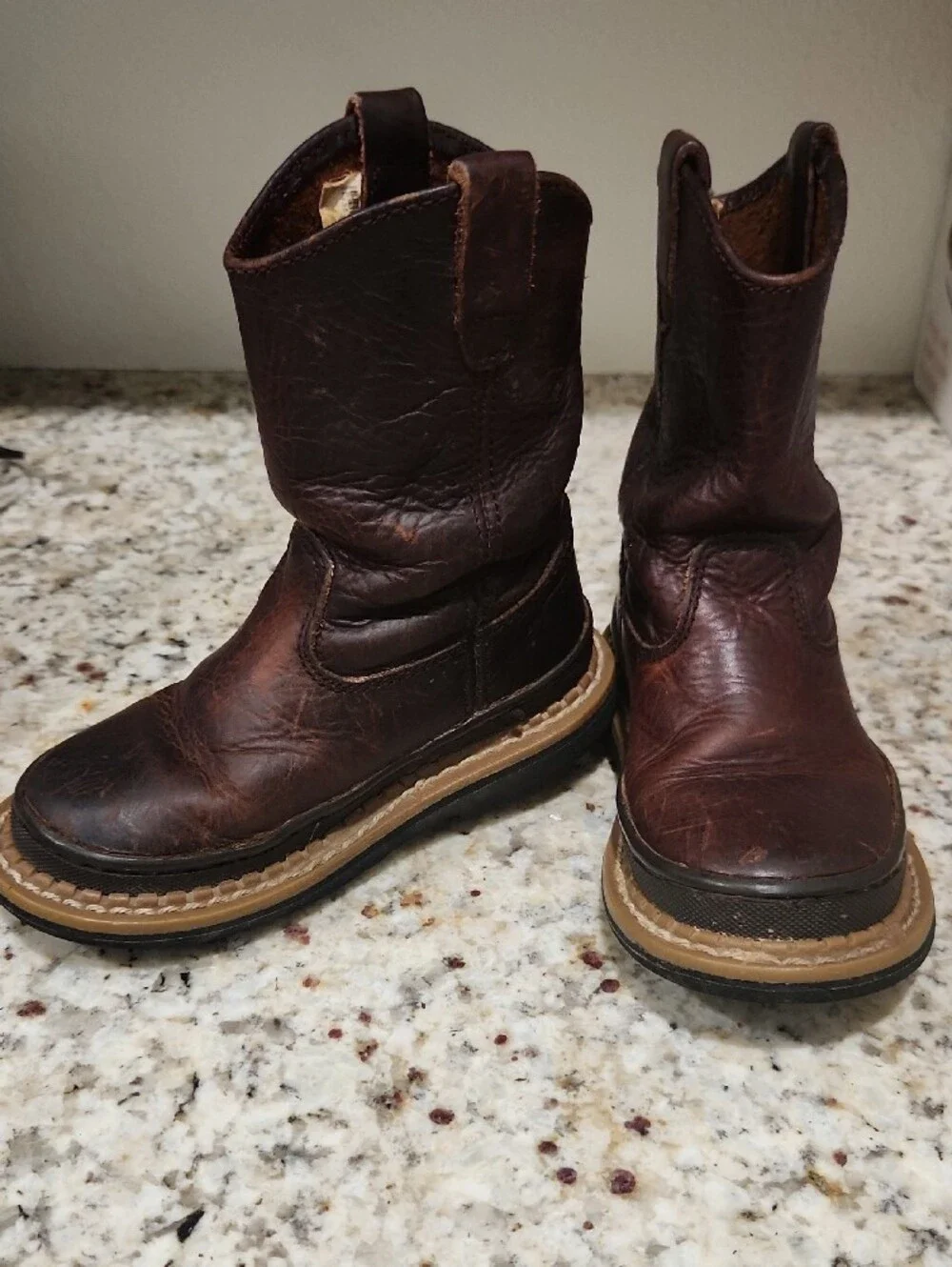 Brown Leather Children's Georgia Boots